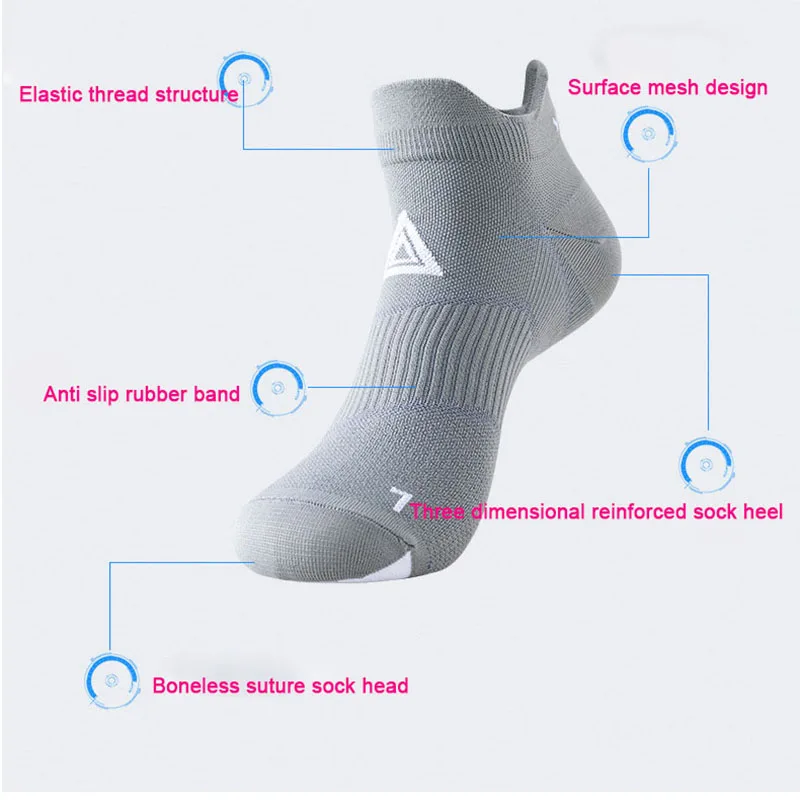 Summer boat Socks Professional marathon Running Basketball Football training sports soft Men's Women's breathable short socks