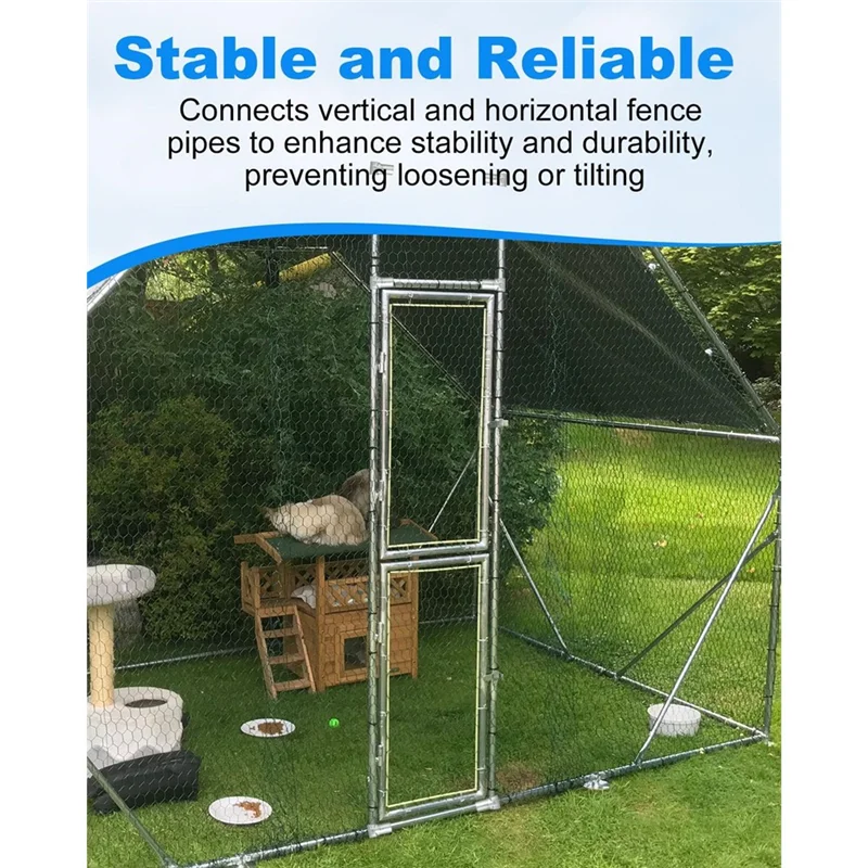 

MCGS-Детали ограждения звеньев цепи-Т-зажимы из оцинкованной стали (6 шт.), подходят для зажимов для концевых направляющих труб диаметром 1-3/8 дюйма