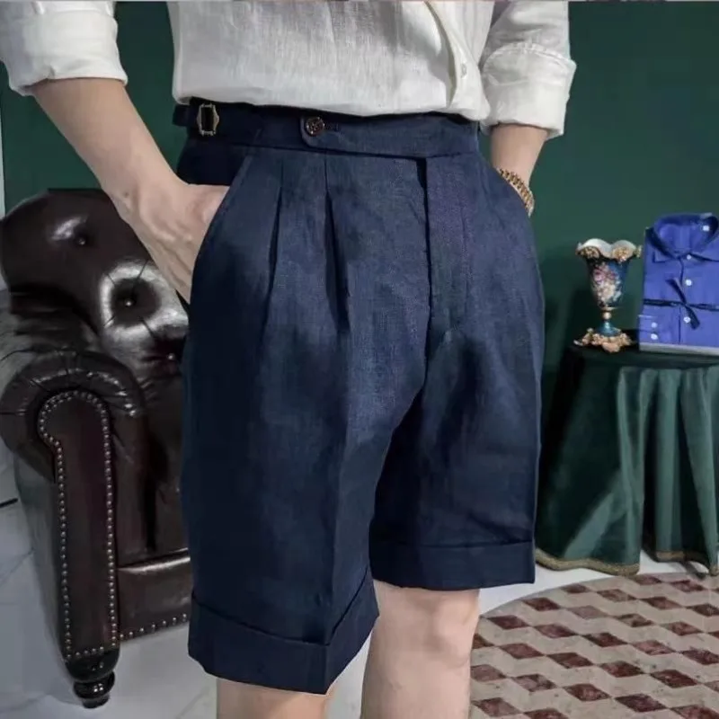 

Thin Cotton Linen Summer Shorts Men 2026 New Design Half Pants Breathable Casual