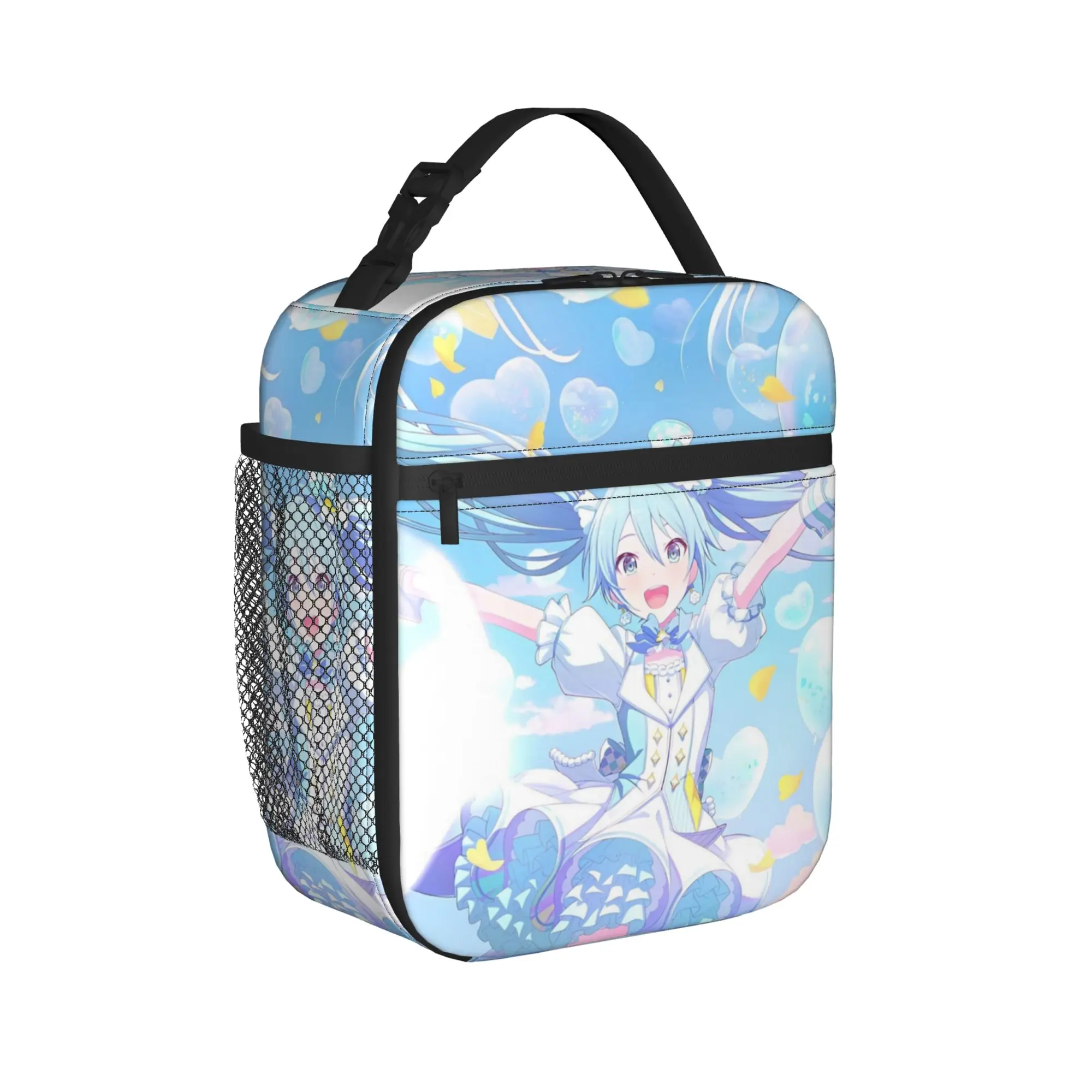 Hatsune Miku Trained Insulated Lunch Bag Cooler Bag Meal Container Project Sekai Large Tote Lunch Box for Men Women Work view 2