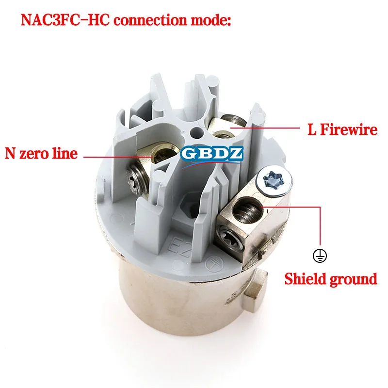Neutrik's PowerCON 32 A 250V 3 Pole Cable Connector Plug / Socket NAC3FC-HC Professional LED Large Screen Lighting and Audio