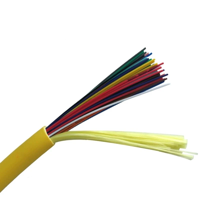 fiber optic cable G652D G657A1 bundle GJFJV 4/6/8/12/24/36/48 cores 100m Singlemode indoor SM 4 fibers wire OS1 ELINK 100Mtr