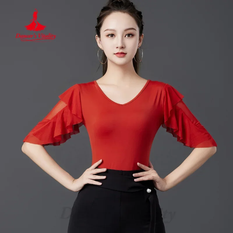 

Modern Dancing Latin Dance Clothing Women's Tango Chacha Samba Professional Practice Clothes Social Dance Training Clothing