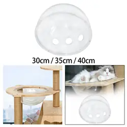 Space Clear Capsule Clear Hollow Dome Dustproof Acrylic Cat House Accessory Dome Cover for DIY Skylight Window Perch Hammock