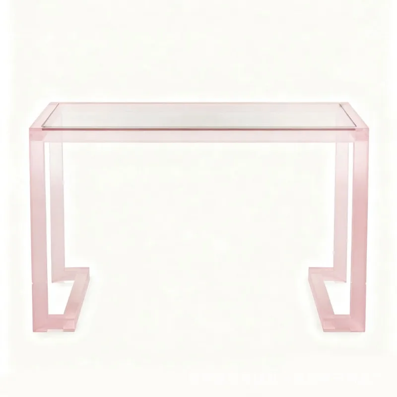 Acrylic pink desk dopamine dining table