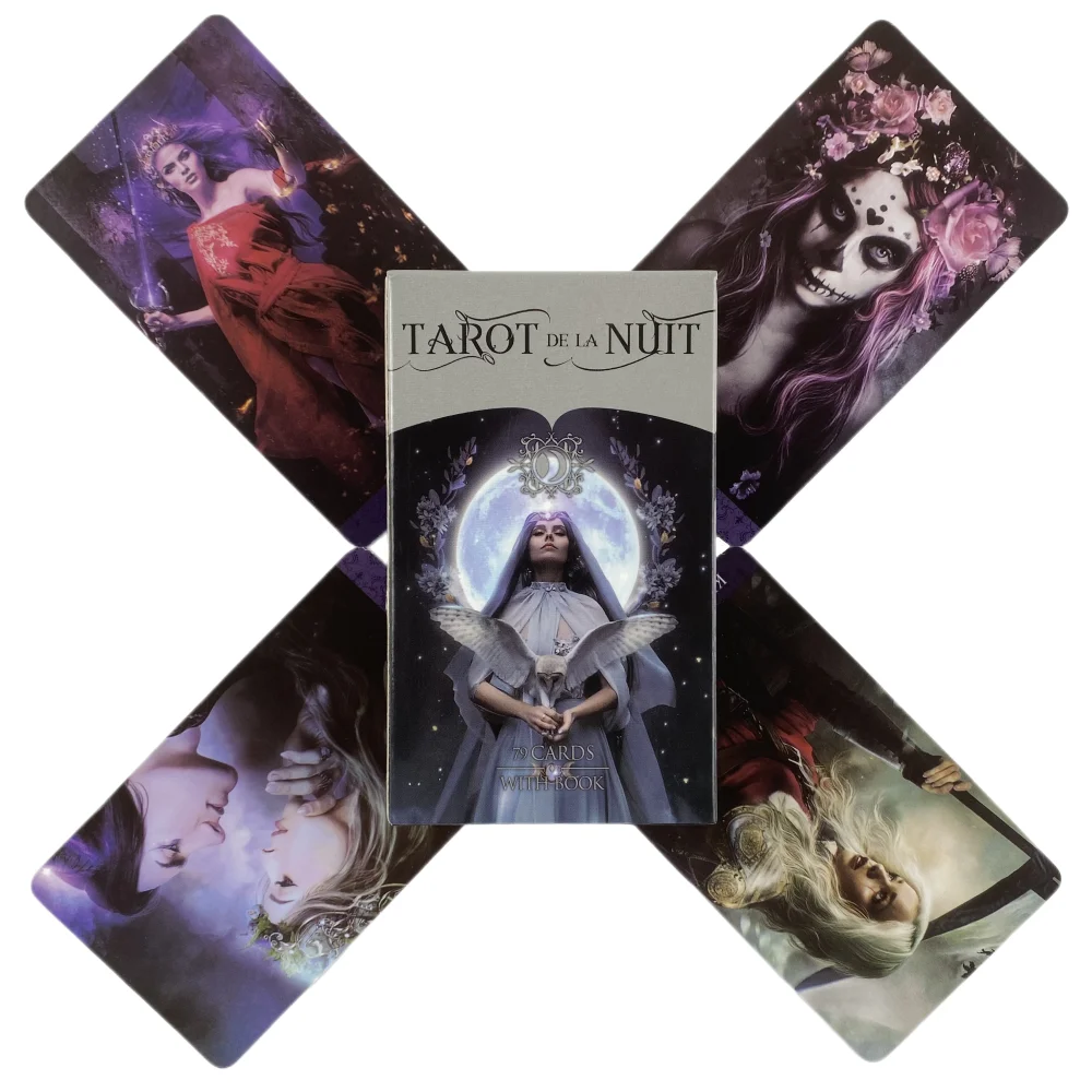 Tarot De La Nuit Cards A 79 Deck English Visions Divination Edition Board Playing Game Cards