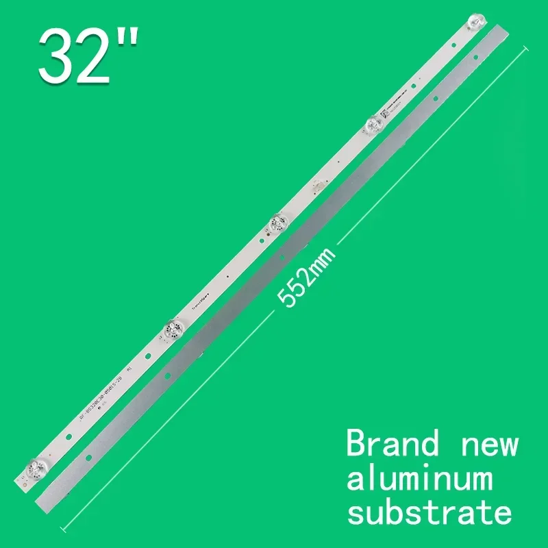 1SET=2PCS 6V 5LEDs 552mm Suitable for Skyworth 32-inch LCD TV RF-BS320E30-0501S-28 A1 32f1000 v320dj8-q01 backlight strip