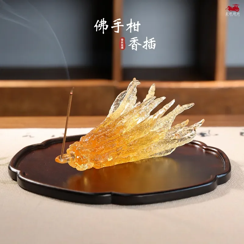 for Glazed Bergamot Incense Holder Ornament Home Indoor Tea Room Desktop Display Zen Incense Seat for Tea Ceremony Decor