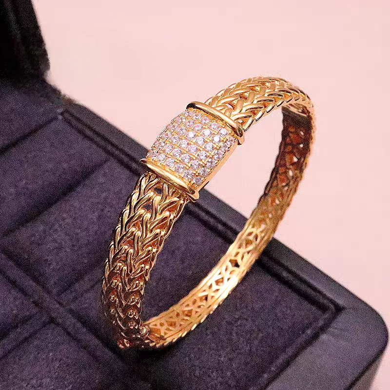 

ARIGAYA браслеты из стерлингового серебра 925 пробы для женщин и мужчин, новая мода, браслет с цепочкой-цирконом Weaven Horsewhip