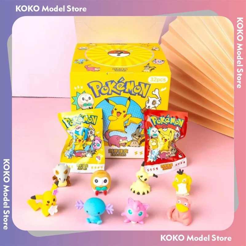 32pcs-pokemon-pikachu-mystery-eraser-blind-bags-surprise-collectible-cute-cartoon-stationery-students-prizes-party-favors