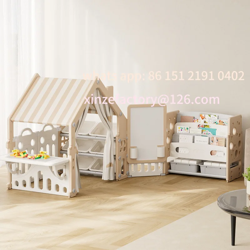 رف تخزين ألعاب الأطفال القابل للتخصيص، رف فرز من الأرض إلى السقف، خزانة متعددة الطبقات #1