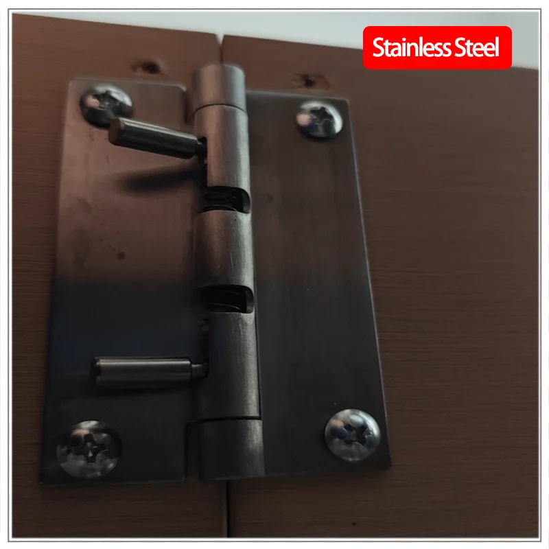 

3 pcs Stainless Steel Butterfly Hinges Square Spring Hinges for Industrial Electrical Equipment Distribution Boxes