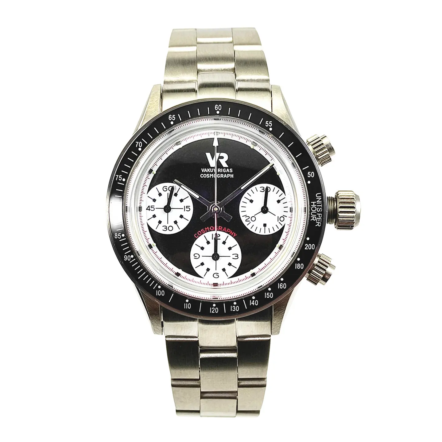 Vakuy Automatic Chronograph Watch, Paul Newman Daytona Homage, Dandong 7750 Movement, Bubble Domed Crystal