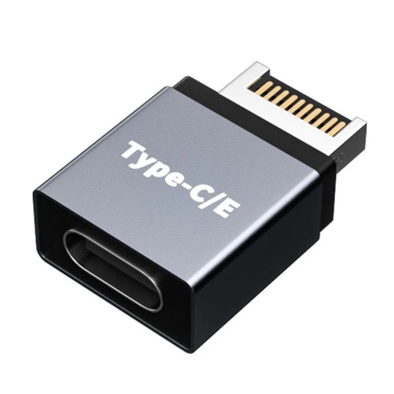 USB-Frontplatten-Header Typ E auf USB C Typ C Erweiterungskabel-Adapter-Anschluss für Desktop-Computer-Motherboard-Stecker