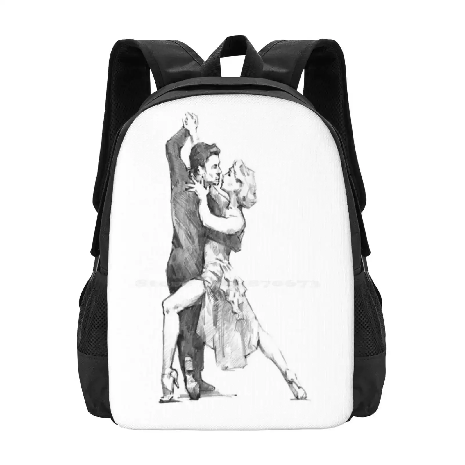 

Tango Hot Sale Schoolbag Backpack Fashion Bags Tango Dance Music Grace Spain Beauty Charm Life Affirming Lightness Cheerful