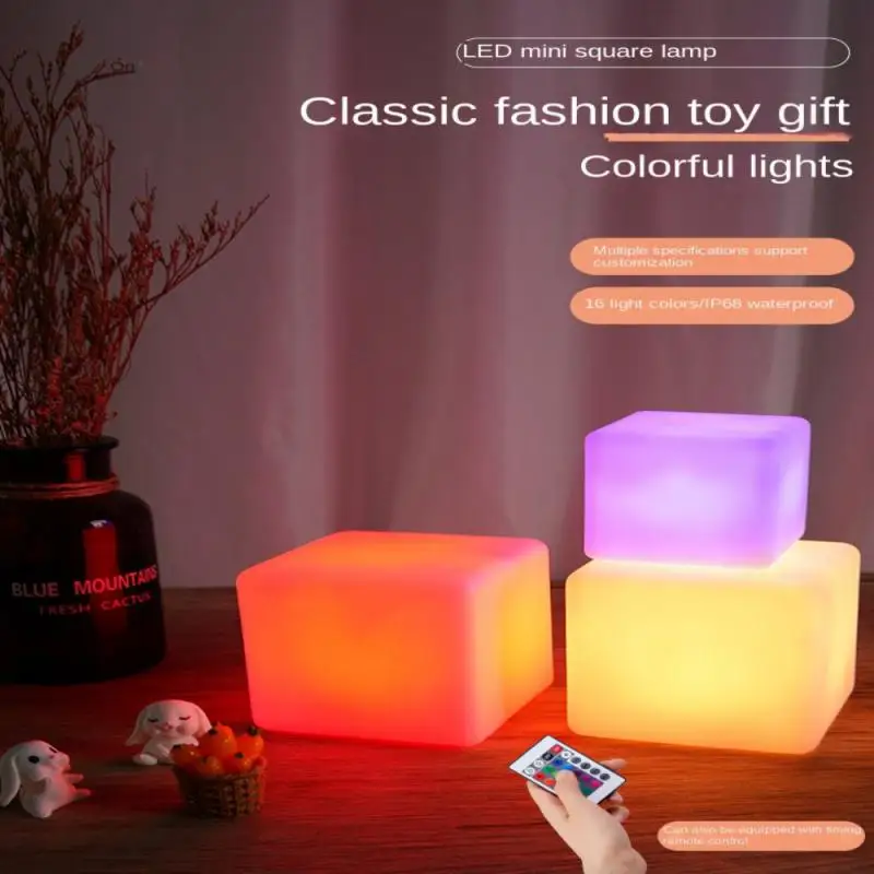 Lamps Cosmic Cube Lights Small Creative Led Night Light Children Kid Bedroom Decoration Birthday Gift Room Decor USB