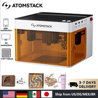 Atomstack P1 Mini Portable Laser Engraver 5W DIY Bluetooth Machine Painted Dog Tag Paper Leather Wooden Stone Logo
