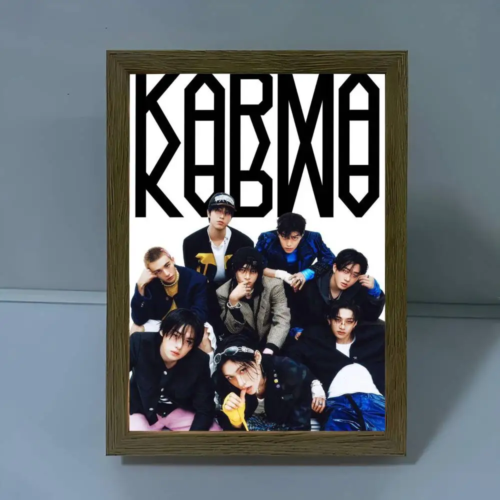 Kpop Stray Kids Anime Posters Sticky Waterproof Paper Sticker Coffee House Bar Kawaii Room Decor - view 4