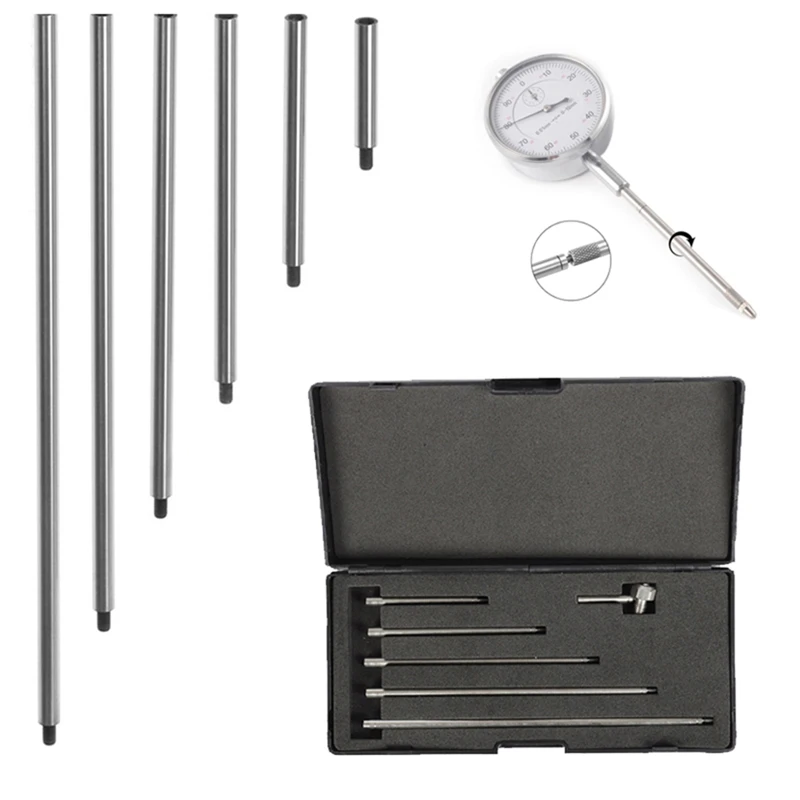 Dial Indicator Extension Stem Rod,6 Pcs Dial Digital Indicator Extension Stem Rod Set 1, 2, 3, 4, 5, 6