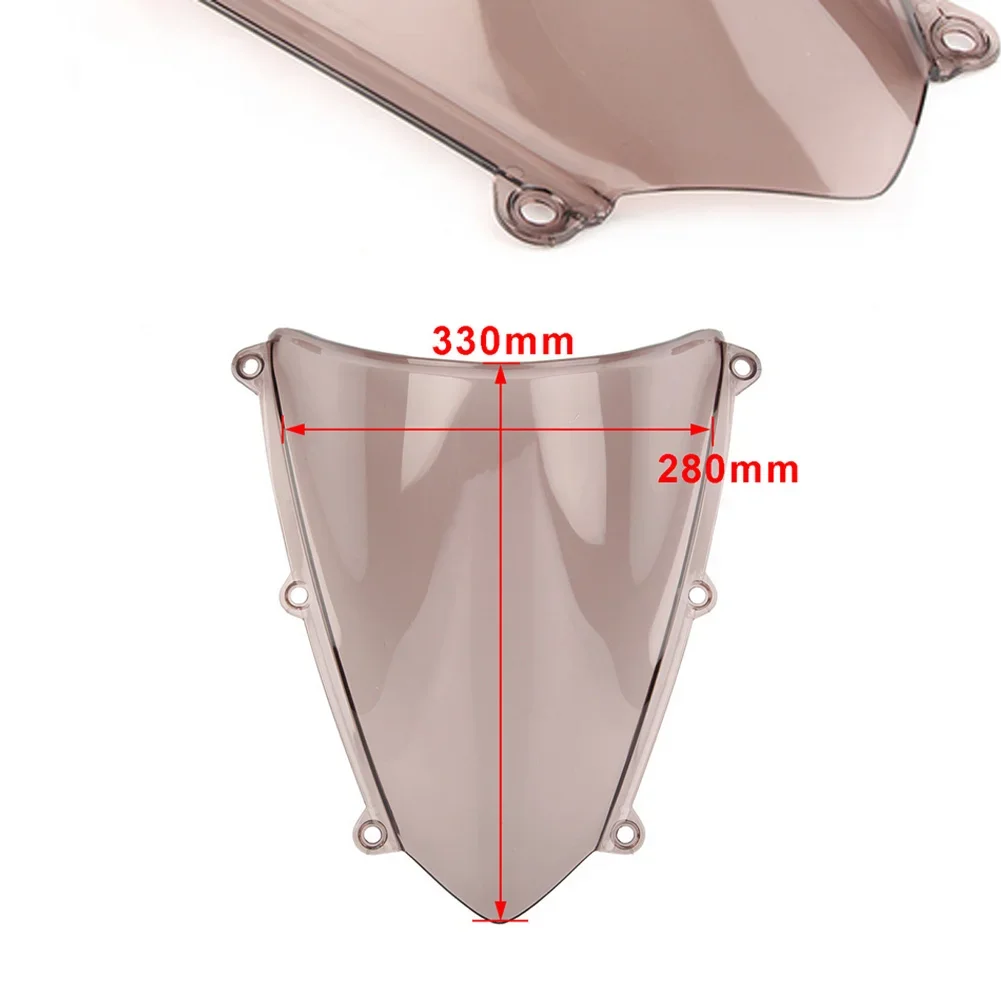 Deflector de parabrisas de doble burbuja para motocicleta, de viento para Honda CBR600RR Protector de pantalla, CBR 600 RR, F5, 2007-2009, 2010,