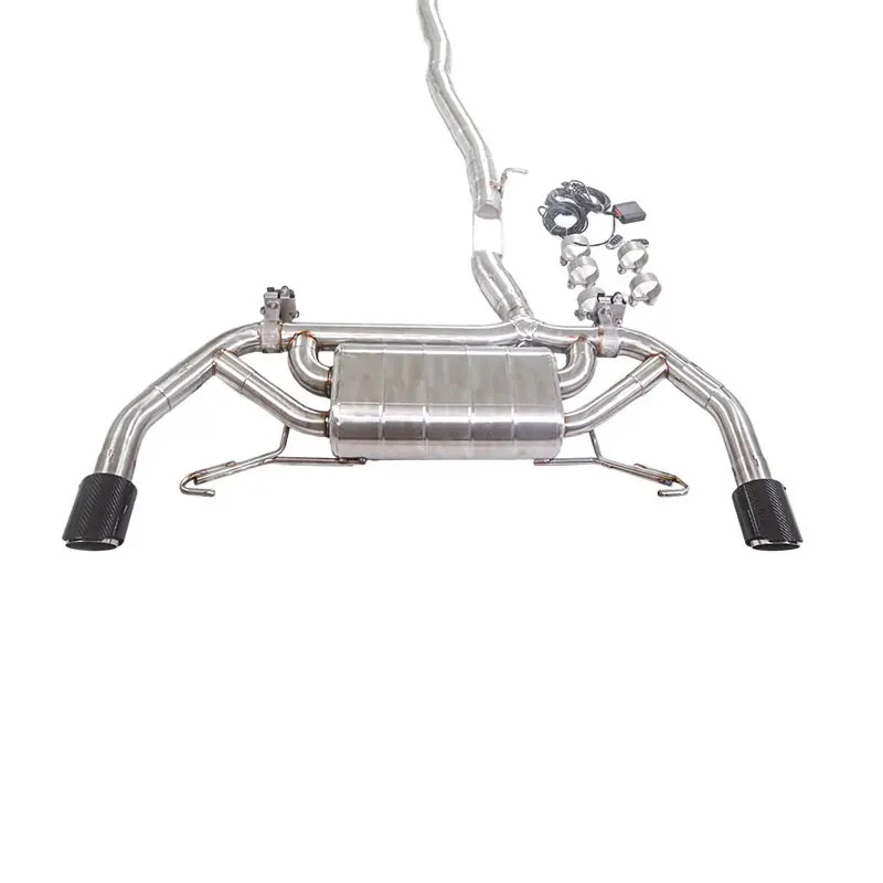 

GFC Valved Catback Exhaust System Single Muffler Dual Electronic Valves Y-Pipe Dual Swallow Tail Outlet Fit for 2018 BMW X3 2.0T