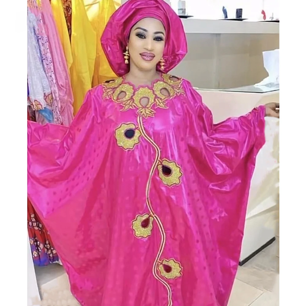 Bazin Riche Dashiki Robe Shiny Femme Traditional Wedding Party Clothing Bazin Riche Long Dresses For African Women Daily Dress