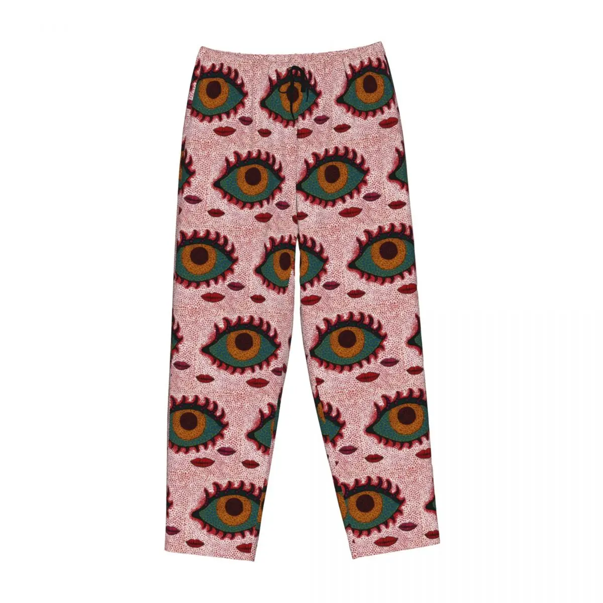 Custom Printed K-Kusama Yayoi Pajama Pants Women's Abstract Art Sleep Sleepwear Bottoms with Pockets