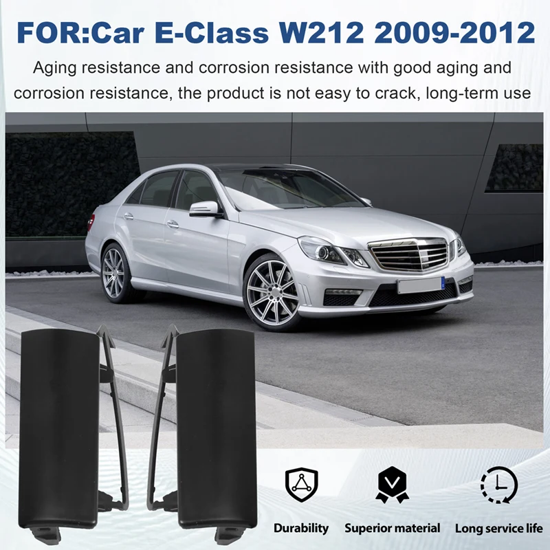 

A58X-1Pair Front Skirt Cover For Mercedes Benz E-Class W212 2009-2012 A2126980177 A2126980277 Jack Positioning Bracket Caps