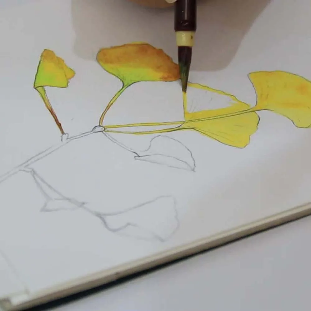 2pcs Coffee Soft Hair Chinese Brush 0.5cm Imitation Rabbit Hair Painting Pen for Chinese Classical Plastic Hook Line Pen Office