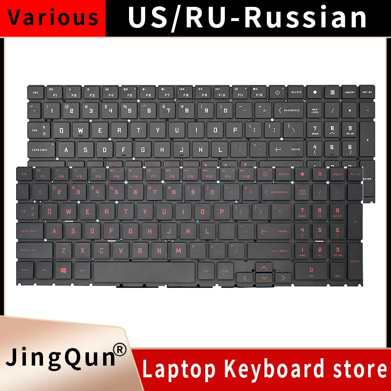 SP/US Russian Spanish Laptop Keyboard for Omen 15-EK 15-EK0013DX 15-EK0023DX Keyboard For AMD RGB Colorful Backlit TPN-Q280 236