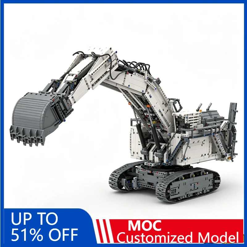 

4118Pcs R 9800 Back Hoe Arm Excavator Building Blocks Diy Educational Assembly Toy Technic Construction Vehicle Collection Gift