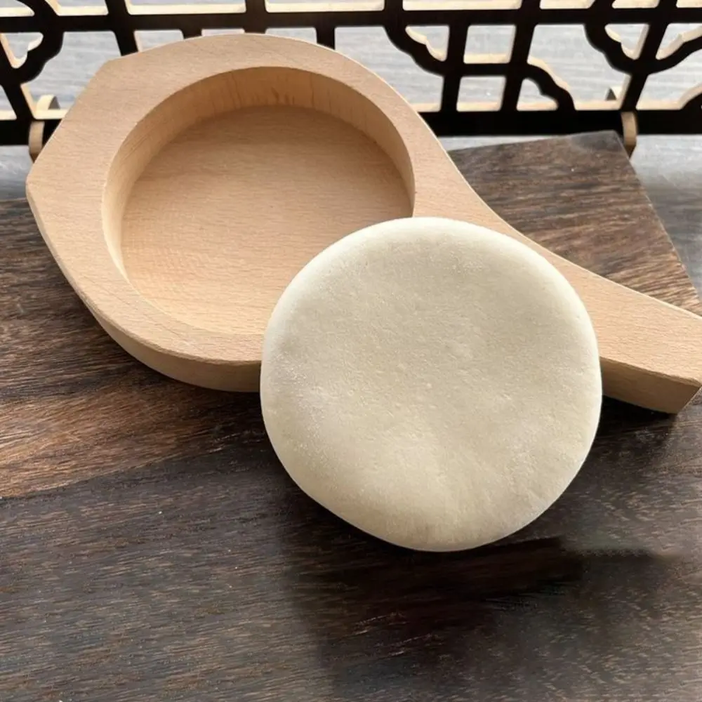 

Multipurpose Flat Bottom Wooden Suzhou-style Mooncake Mold Handmade Hand Press Cookie Mould DIY Rice Cake Mold Bakery