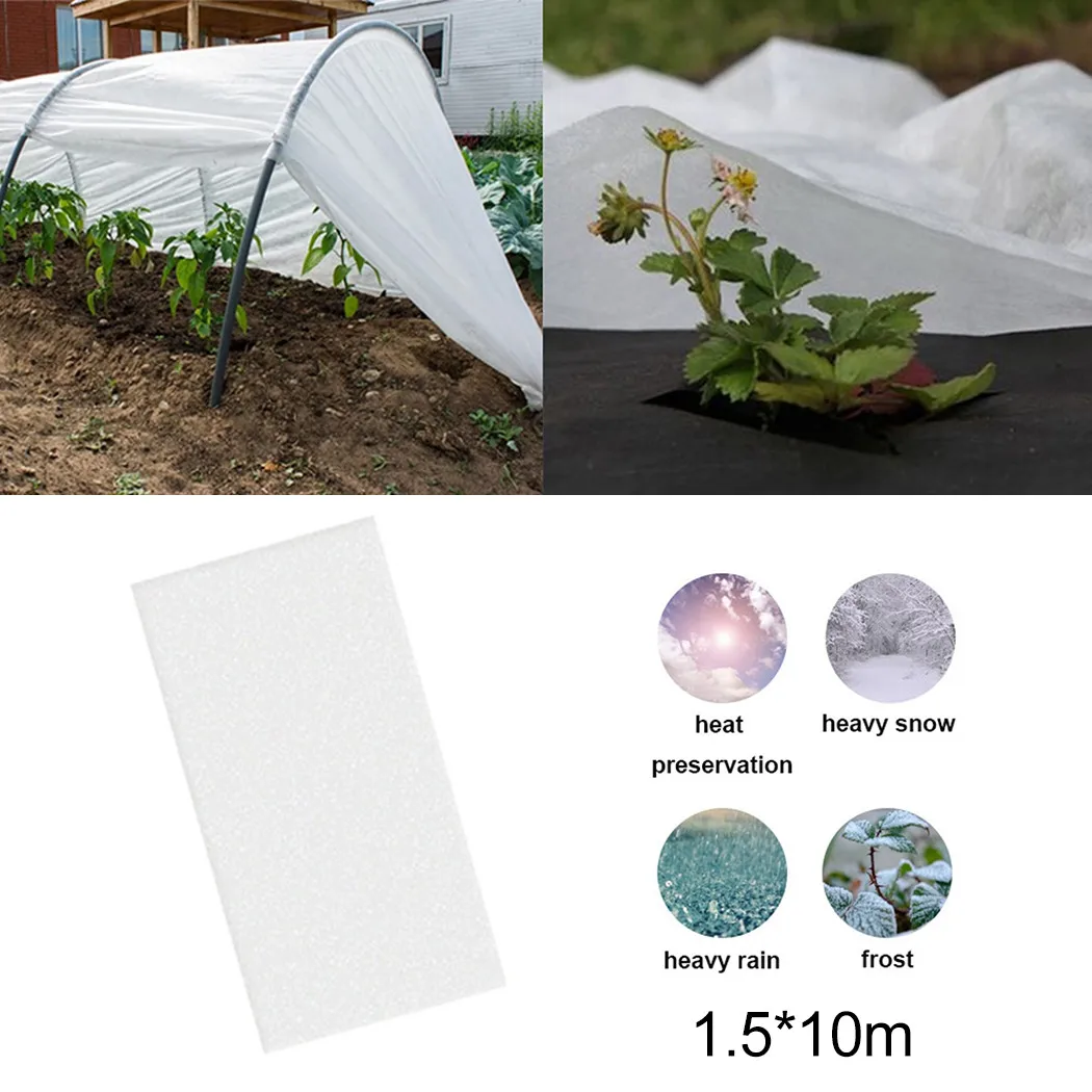 

5x33FT Plant Anti-freeze Cover Garden Frost Winter Plant Protecter Non-Woven Fabric Prevent Frostbite Thermal-Insulation Cover