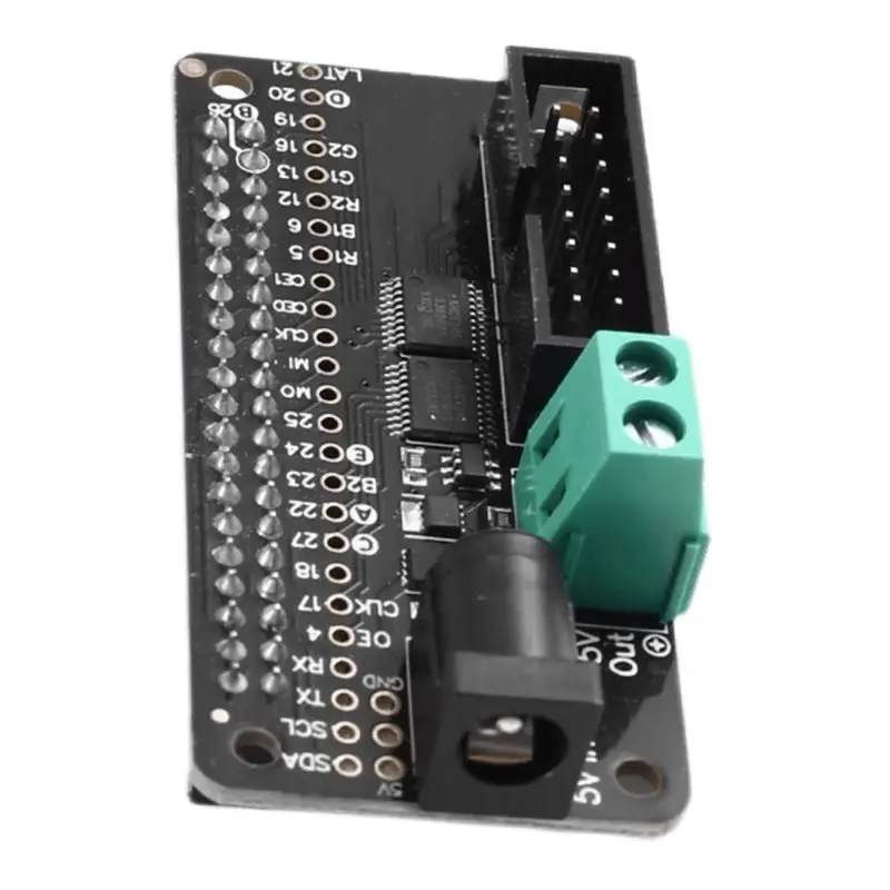 Stylish-For Raspberry Pi Compatible 3211 RGB Matrix Bonnet, 64X32 32X32 LED Panel Driver HAT,For Raspberry Pi 4B 3B+ Zero