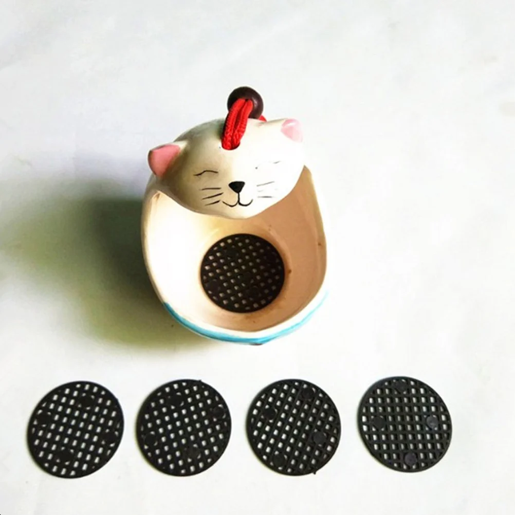 

100Pcs 4.5cm Plastic Flower Pot Grid Leak-Proof Soil Mat Durable Reusable Efficient Drainage Ventilation Healthy Plant Growth