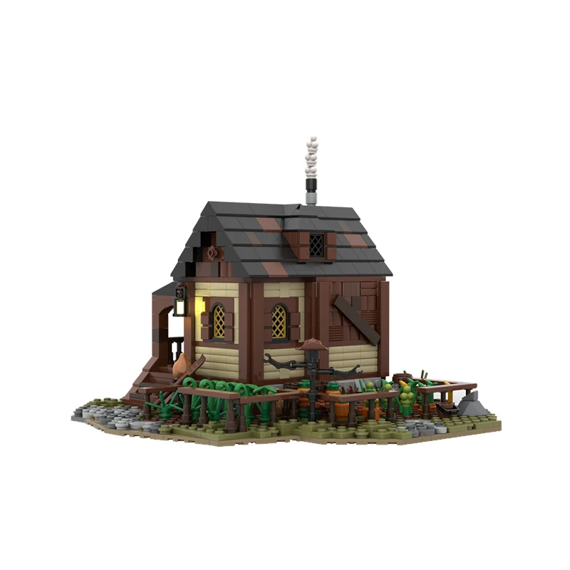 1043-teiliges Bauernhaus & Bauernhof MOC-Set, Anpassbares Modulares Baustein-Design, Kinder-Modellbausatz, DIY-Spielzeug, Weihnachtsgeschenk