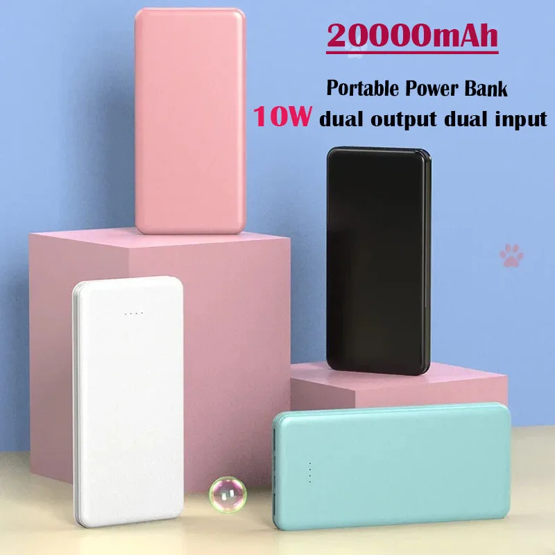 

Selling20000mAh 10W Power Bank Fast Charging Battery Dual Output Dual Input Design High Capacity Suitable forIPhoneSamsungHuawei