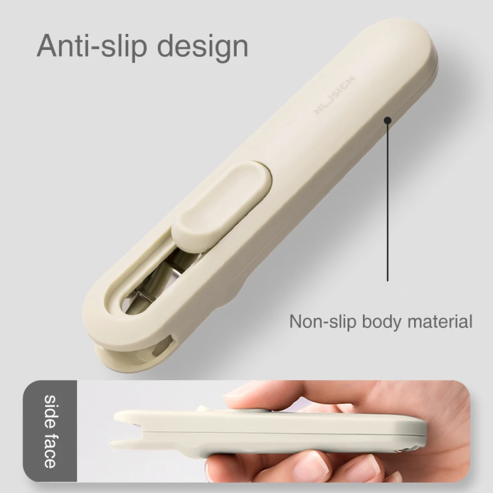 Mini Traceless Reusable Hand Clamp Push Stapler Paper Book File Office School Student Binder Binding Tools Supplies