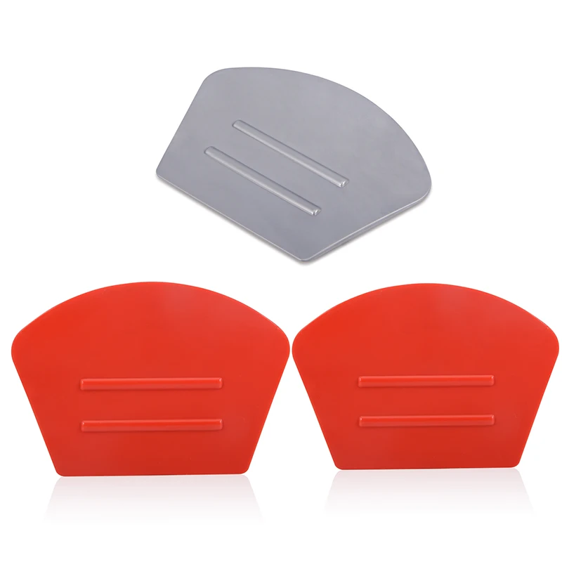 3PCS Vinyl Application Tools Fan-shaped Thin Edge Squeegee Window Tinting Film Tools Car Wrap Stikcers Scraper Edge Close Tool