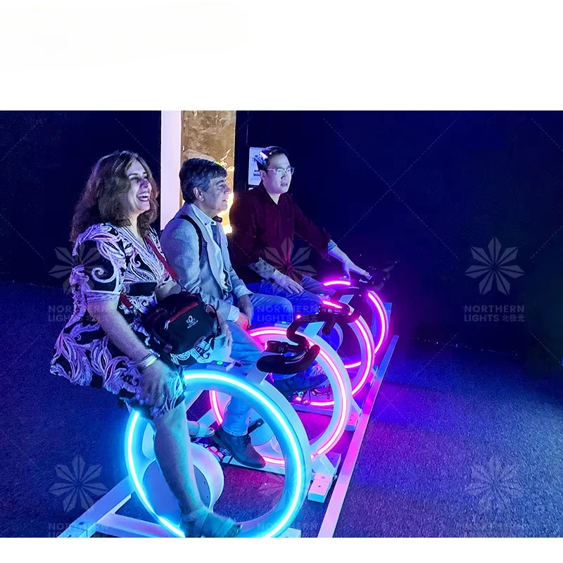 Northern Lights  Racing Interactive Holographic Interactive Projection Sports Fitness Equipment Dynamic Bike