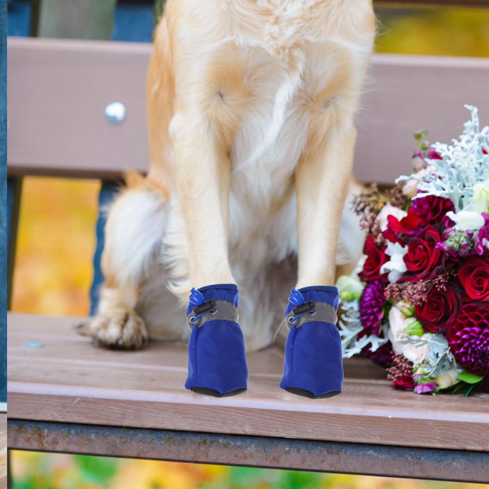 

4Pcs Waterproof Dog Boots Xl Size for Small Medium Dogs Anti Slip Sole Outdoor Pet Shoes Hiking Running Walking