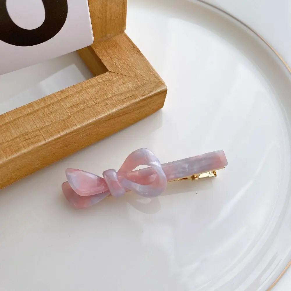 مشبك شعر من الأسيتات للنساء ، مشبك شعر جميل ، عقدة فيونكة أنيقة ، مشبك شعر للفتيات ، إكسسوارات أنيقة