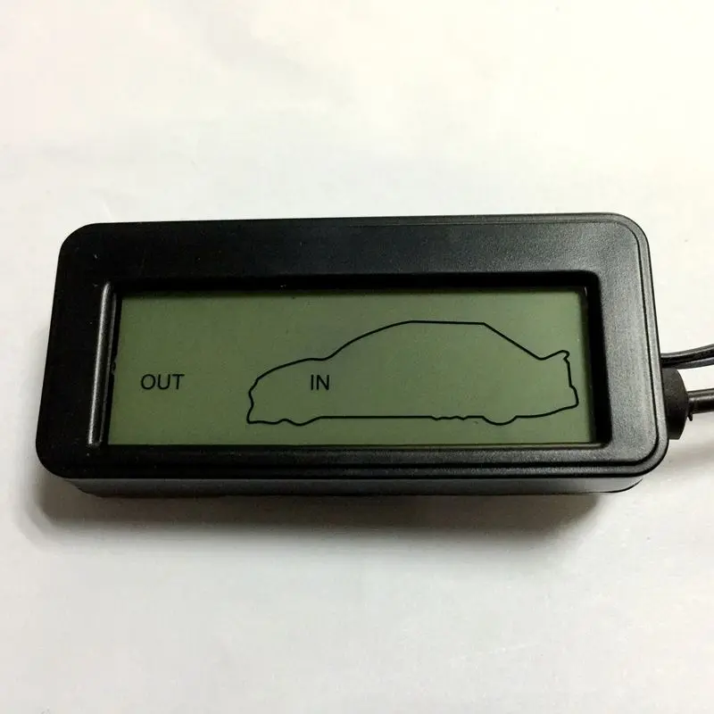 12V Digital Thermometer Car Thermometer Backlight Thermometer Mini LCD Car Inside and Outside