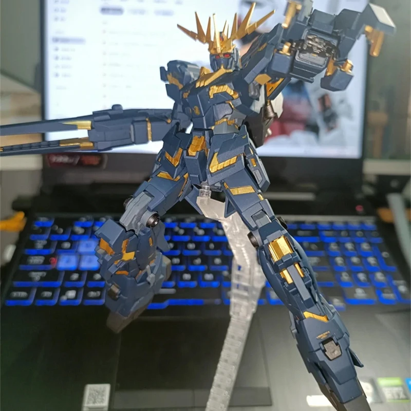 バンダイ-ガンダムバンシー破壊モードモデル,hgucシリーズアセンブリ玩具,アニメーション周辺収集フィギュア,ギフト