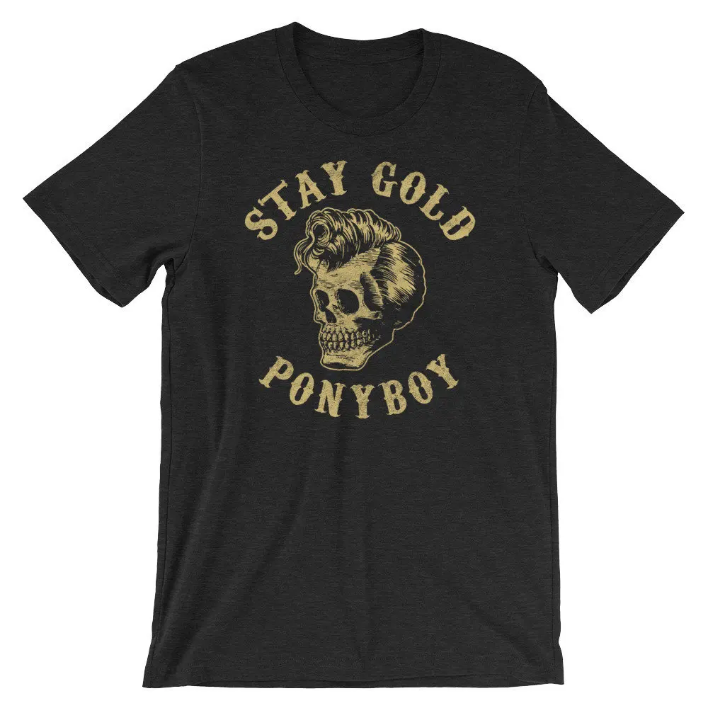 Stay Gold Ponyboy shirt Outsiders book movie fan tee Bella Canvas 3001 Jersey T with Tear Away Label