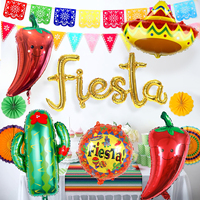 Fiesta party decoration balloons, Mexican fiesta party decorations, taco luau decorations, birthday party supplies