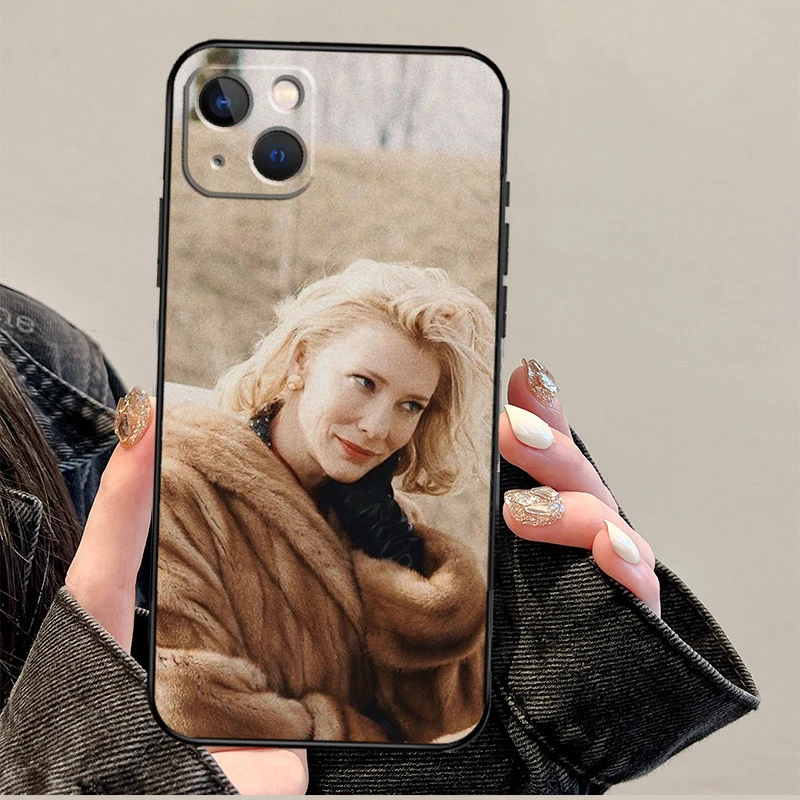 Cate Blanchett Funda For iPhone 15 16 Pro Max 12 13 Mini 11 14 Pro Max XS X XR 15 16 Plus Case