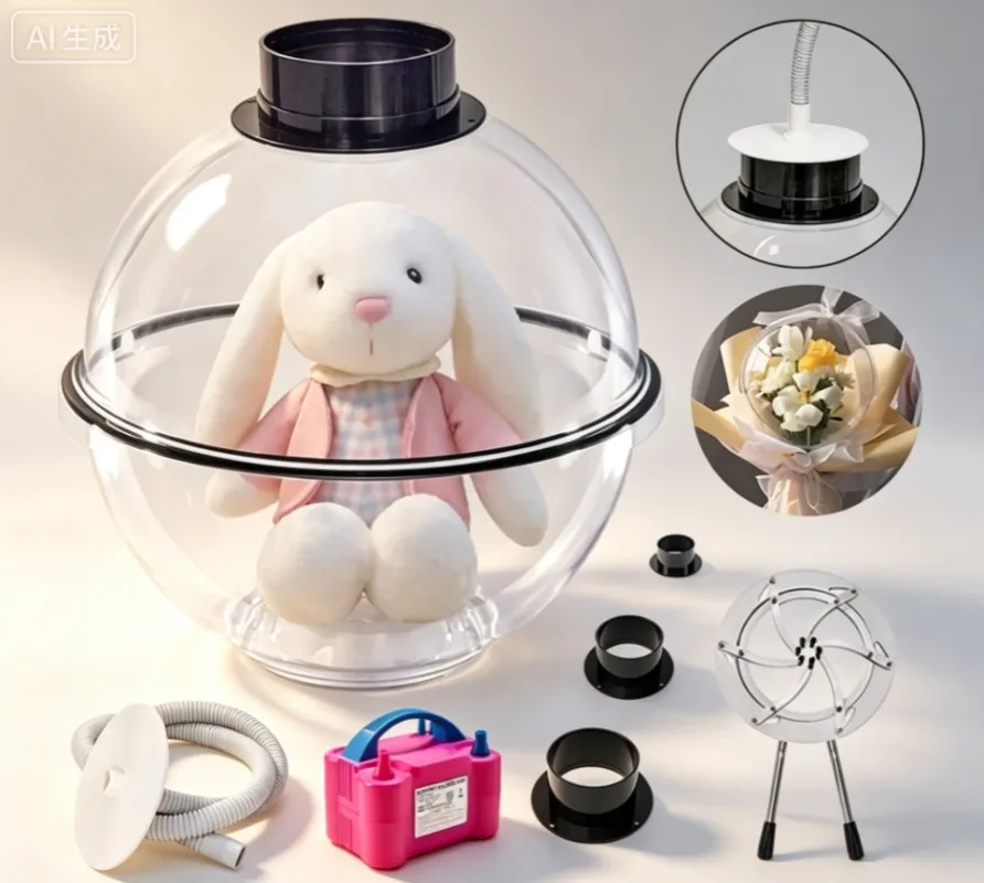 Balloon Stuffing Machine with Electric Pump, DIY Expander Tool Set for Gifts, Wedding & Party Decor
