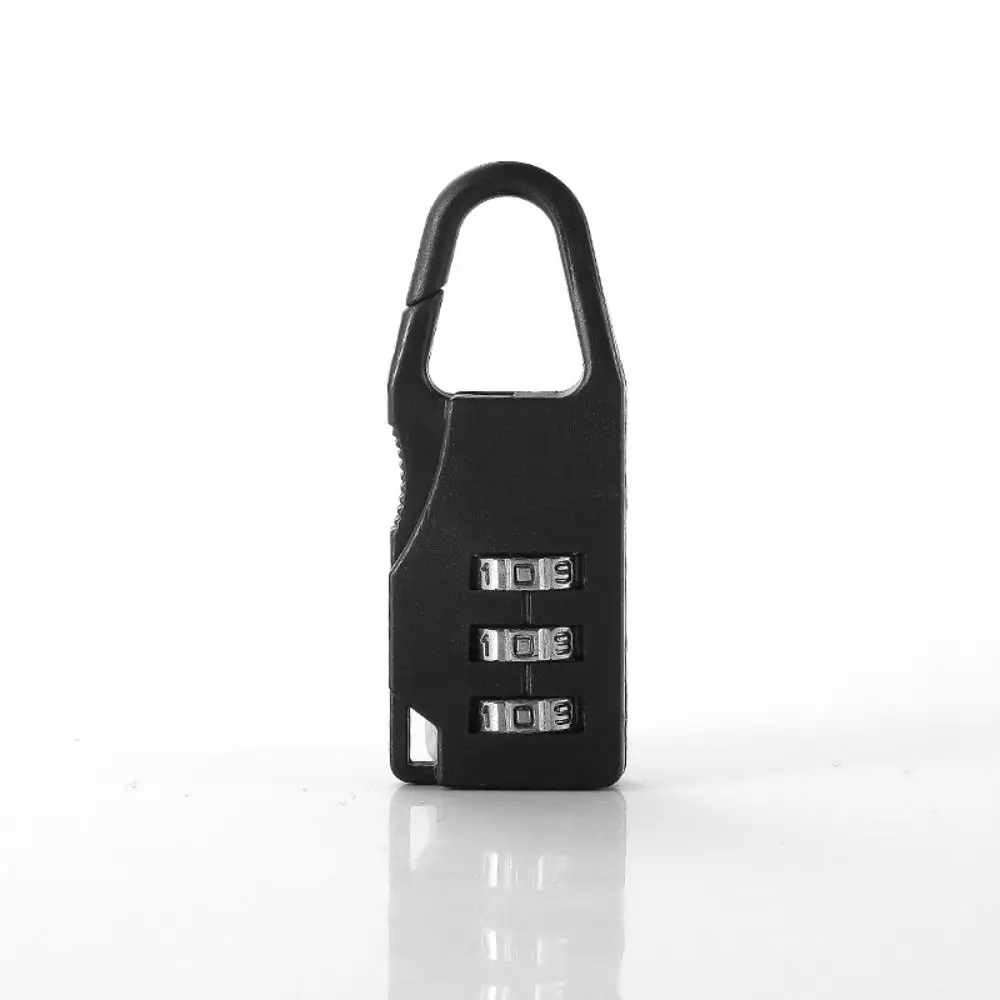 Digit Suitcase Combination Lock Plastic 3 Dial Digit Mini Combination Padlock Safty Anti-theft Backpack Combination Lock