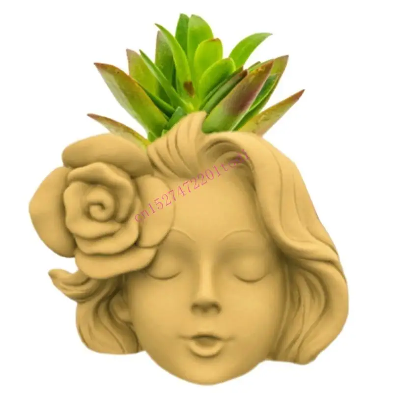 M76B FLOR POT SILICONO MOLD DIY SUCCULENTES